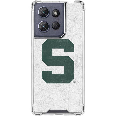 Michigan State University Spartans Mean Green S Moto G Power 5G (2025) Clear Case